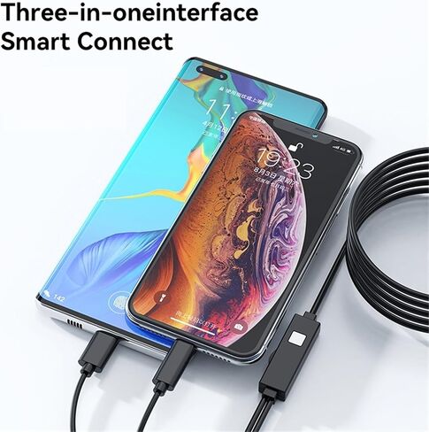 Microscope, Microscope, IP-C 2in1 Digital Scope Portable 8LED 1600x Magnification Endoscope for Phone Inspection Camera,for Homeschool Lab in Kuwait