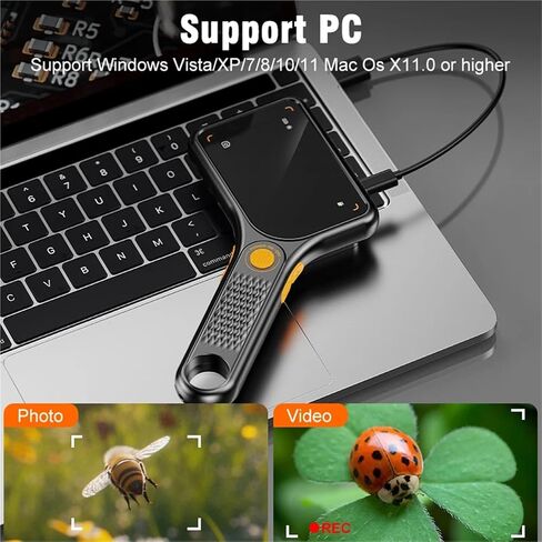 Microscope, Handheld USB Digital Microscope 3.0 Inch Big Screen Auto Magnifying Glass 500x 2MP for Electronics Repair,for Homeschool Lab in Kuwait