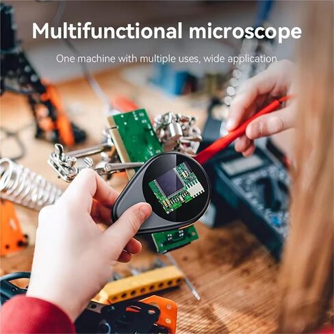 Microscope, Digital Microscope 500X Magnification Portable Magnifying Glass 2MP Electronic,for Homeschool Lab in Kuwait
