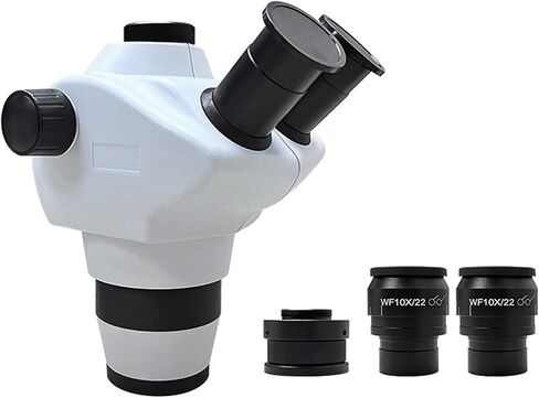 Microscope, Microscope Laboratory Trinocular Stereo 8X to 50x Continuous Confocal Zoom Magnification,for Homeschool Lab in Kuwait