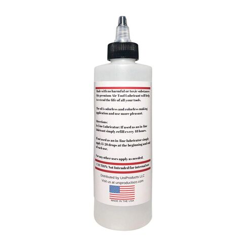 Translucent Clear 8oz Air Tool Pneumatic Lubricant - Ideal for Pneumatic Tools, Compressors, Machines, Seals, O-Rings, and More in Saudi Arabia