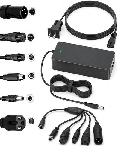 42V 2A Electric Scooter Charger for GOTRAX EBE1, EBE2, Alpha XL, Emerge, Hiboy S2 Pro, Jetson Bolt/Bolt Pro/Adventure/Metro/Journey/LX10/ J5/J8 Bikes in Kuwait