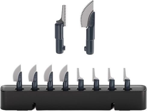 NeoSander Saw Blade Set, Turns NeoSander into Mini Reciprocating Saw, 8pcs 0.2mm Anti-Binding Blades, 4 Curved Blades for Straight Cuts & 4 Jigsaw Blades for Curves, for Resin, Plastic & Wood in Saudi Arabia