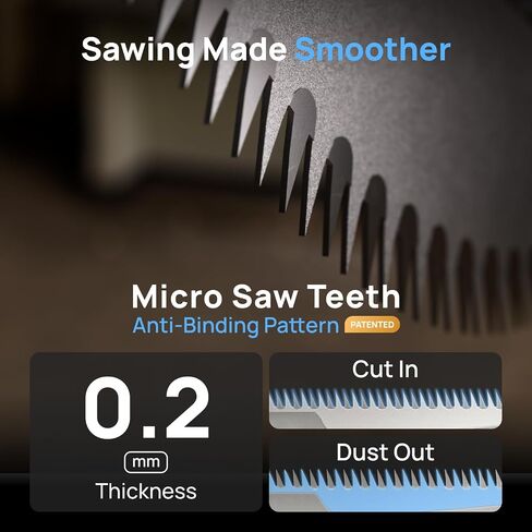 NeoSander Saw Blade Set, Turns NeoSander into Mini Reciprocating Saw, 8pcs 0.2mm Anti-Binding Blades, 4 Curved Blades for Straight Cuts & 4 Jigsaw Blades for Curves, for Resin, Plastic & Wood in Saudi Arabia