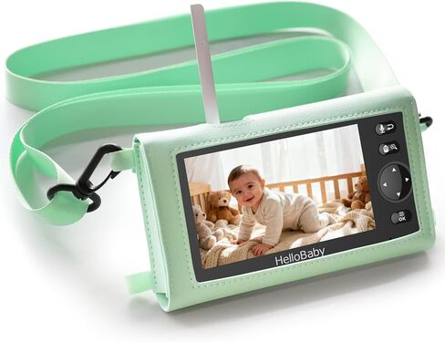 حقيبة مراقبة الطفل HelloBaby مقاس 5 بوصات - متوافقة مع شاشة HB6550، حقيبة سفر مقاومة للماء مع حزام حمل، حقيبة تخزين مقاومة للخدش لمراقبة الطفل المحمولة أثناء التنقل in Kuwait