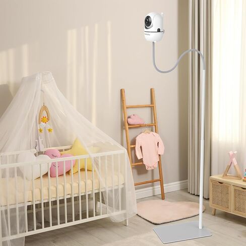 جهاز مراقبة الأطفال HelloBaby + حامل، شاشة IPS مقاس 5 بوصات وبطارية تدوم 30 ساعة، جهاز مراقبة الأطفال بدون WiFi مع كاميرا وصوت، كاميرا أطفال مع حامل أرضي، HB6550 + حامل in Kuwait