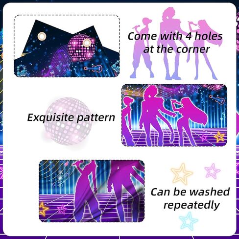 1Pcs 3 x5ft Kpop Music Dance Backdrop, Kpop Birthday Party Decorations Banner, Music Themed Singer Backdrop Photography Background for Birthday Party Favors Supplies in Kuwait