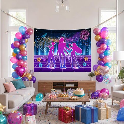 1Pcs 3 x5ft Kpop Music Dance Backdrop, Kpop Birthday Party Decorations Banner, Music Themed Singer Backdrop Photography Background for Birthday Party Favors Supplies in Kuwait