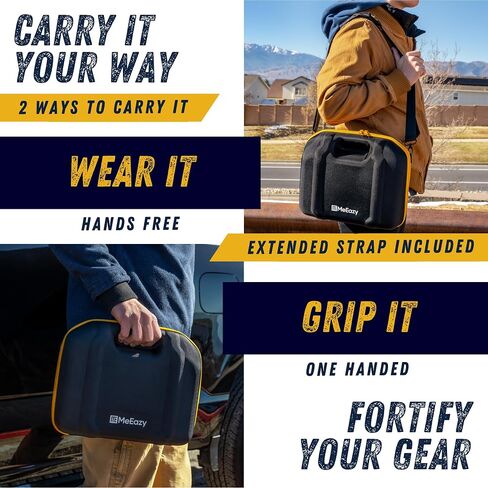 Hard Case, Protective Custom-Fit Padded Storage Bag with YKK Zippers, Form-Fitting Shell, and Wide Shoulder Strap for DEWALT DCC020IB 20V Max Air Compressor Tire Inflator (CASE ONLY) in Kuwait