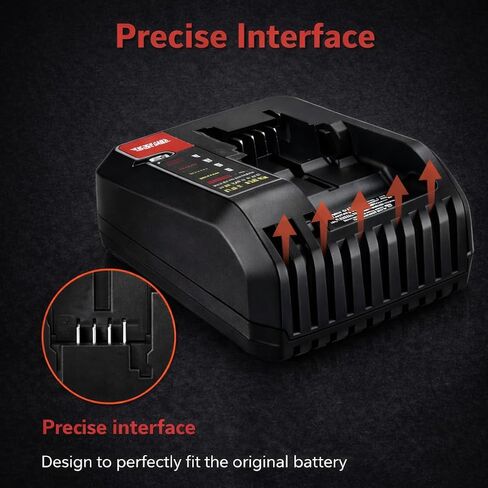 MANUFER 2PACK 3.0Ah 20V PCC680L Li-ion Battery and PCC692L Charger Replacement for Porter Cable 20V Battery Compatible with Porter Cable Battery PCC680L, PCC681L, PCC682L, PCC685L, PCC685LP, PCC699L in Kuwait