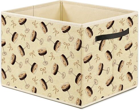 Coquette Bow Espresso Martini Storage Bin Box, Cocktail Espresso Martini Lover Gifts Foldable Laundry Basket Toys Books Clothes Organizer for Girls Room Home Bar Kitchen Decor in Saudi Arabia