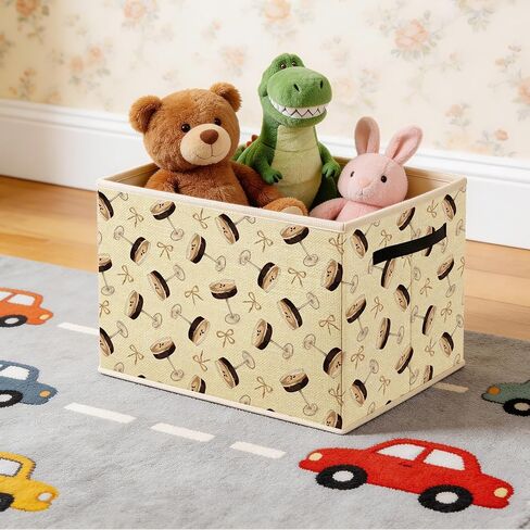 Coquette Bow Espresso Martini Storage Bin Box, Cocktail Espresso Martini Lover Gifts Foldable Laundry Basket Toys Books Clothes Organizer for Girls Room Home Bar Kitchen Decor in Saudi Arabia