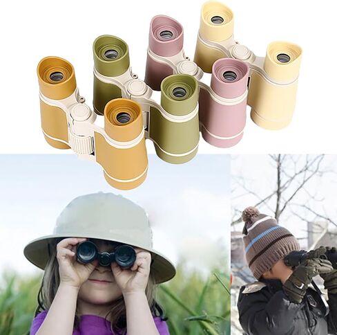 Binoculars, 4x30 Kids Binocular Pocket Binocular Double Barrels for Sightseeing, Hikings, Campings in Kuwait