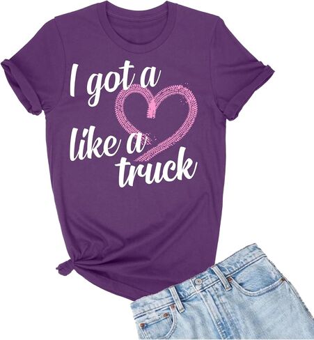 تي شيرت Go All Out I Got A Heart Like A Truck Country Southern للرجال والنساء والشباب in Kuwait