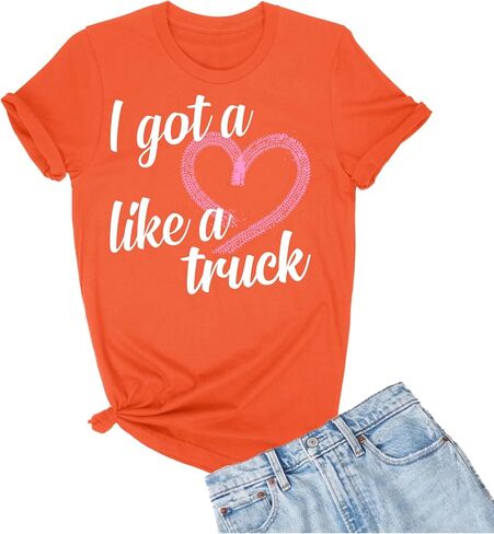 تي شيرت Go All Out I Got A Heart Like A Truck Country Southern للرجال والنساء والشباب in Kuwait