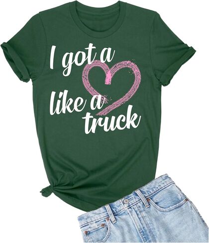 تي شيرت Go All Out I Got A Heart Like A Truck Country Southern للرجال والنساء والشباب in Kuwait