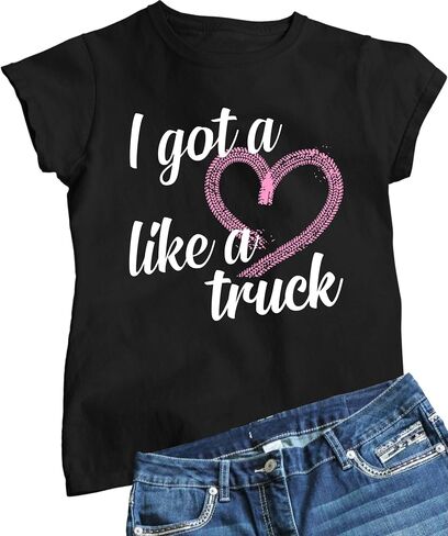 تي شيرت Go All Out I Got A Heart Like A Truck Country Southern للرجال والنساء والشباب in Kuwait