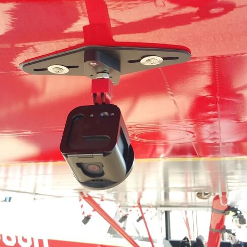 حامل كاميرا على شكل طائرة خارجي ذو سطح نحيف من Rock Steady متوافق مع كاميرات GoPro وGoPro - قارب شاحنة RV للسيارة in Kuwait