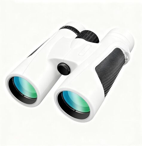 High Power 25X60 Binoculars for Adults BAK4 Prism FMC Lens - White | BAK4 Prism FMC Lens,25X,60MM Big Eyepiece,Fogproof & Waterproof,Viewing field of 1200 meters,Adjustable Focus in Kuwait