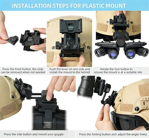 GPNVG 18 Dummy Model Night Vision Goggles - Non-Functional, Black | Tactical Prop with NVG Mount for cosplay, display, and collection in Saudi Arabia