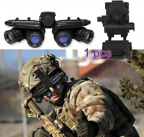 GPNVG 18 Dummy Model Night Vision Goggles - Non-Functional, Black | Tactical Prop with NVG Mount for cosplay, display, and collection in Saudi Arabia