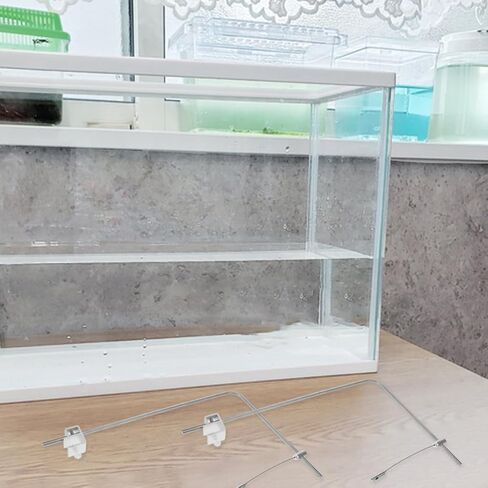 4 قطعة ضوء حوض السمك جبل قابل للتعديل سبائك الألومنيوم حامل فضي | نطاق المشبك 6.5-11 سم، يناسب الألواح الشفافة بسمك 12 مم، للنباتات المائية وإعدادات المياه المالحة in Kuwait