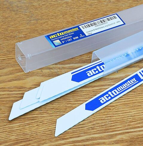 Bi-Metal Reciprocating Saw Blades for Heavy Metal Cutting, Pack of 5 (9" - 18TPI) in Saudi Arabia