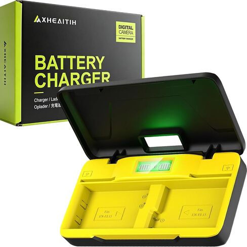 MH-25 20W PD 2h Dual Slot for Nikon EN-EL15 EN-EL15a EN-EL15b Charger | D500 D600 D610 D750 D780 D800 D800E D810 D810A D850 D7000 D7100 D7200 D7500 Coolpix Z1 Z5 Z6 Z6 II Z6 III Z7 Z7 II Z8 V1 1V1 in Saudi Arabia