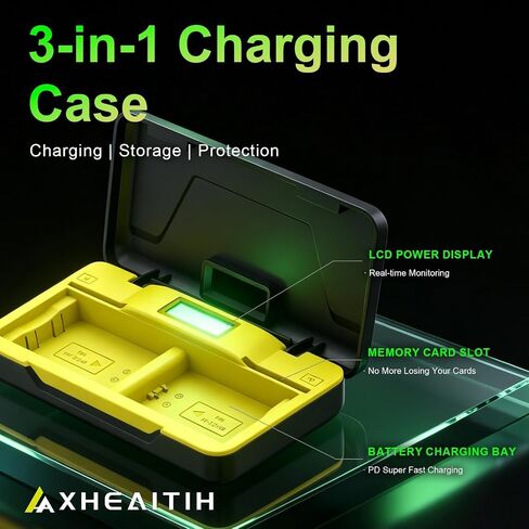 MH-25 20W PD 2h Dual Slot for Nikon EN-EL15 EN-EL15a EN-EL15b Charger | D500 D600 D610 D750 D780 D800 D800E D810 D810A D850 D7000 D7100 D7200 D7500 Coolpix Z1 Z5 Z6 Z6 II Z6 III Z7 Z7 II Z8 V1 1V1 in Saudi Arabia