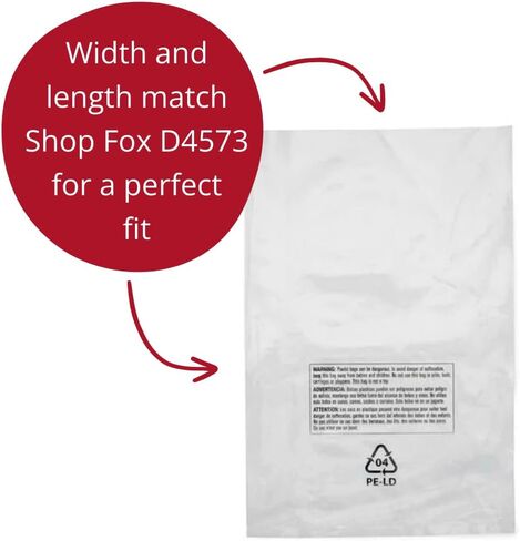 Dust Collector Bags Compatible with D4573 Shop Fox Dust Collector Bags | Made in USA in Saudi Arabia