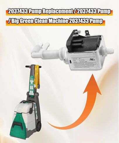 2037433 Clean Machine Pump Assembly | Compatible with Bissell Big Green Clean Machine 86T3,40M1,BG10,BG10N2,3288 in Saudi Arabia