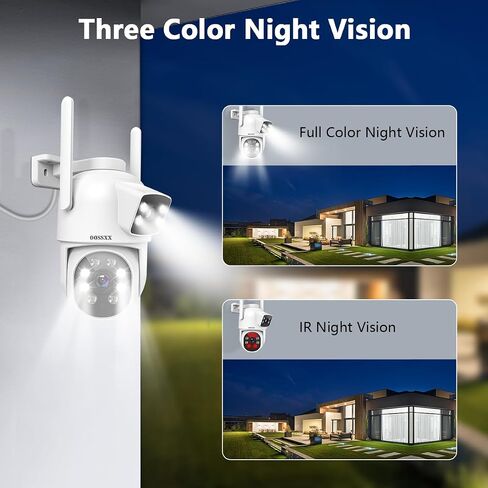 4MP Dual Lens Wireless Security Camera PT Auto Track 2 WiFi Cameras Outdoor in Kuwait