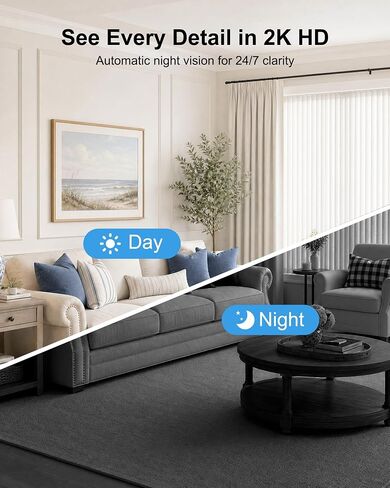 4G LTE Cellular Security Camera, No WiFi 2K HD Indoor Surveillance Camera with Built-In SIM Card for Remote Viewing, PIR Motion Detection Auto Night Vision Real-Time Alerts, Portable Battery Camera in Saudi Arabia
