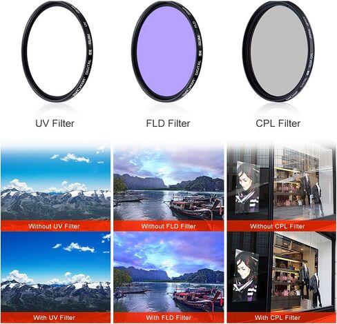 37mm Filter Kit Bundle with Close Up Lens Set, Cleaning Kit, and More in Kuwait