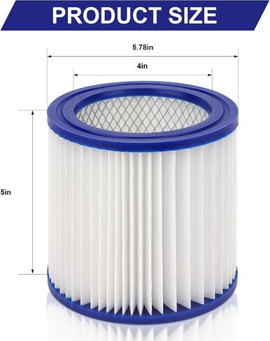9032933 HEPA Cartridge Filter Replacement Compatible with Shop-Vac Ash Vacuum CleanStream 4041100 4041200 Model CAV150 Part # 9032933-2 Pack in Saudi Arabia