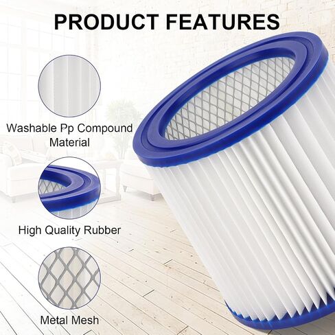 9032933 HEPA Cartridge Filter Replacement Compatible with Shop-Vac Ash Vacuum CleanStream 4041100 4041200 Model CAV150 Part # 9032933-2 Pack in Saudi Arabia
