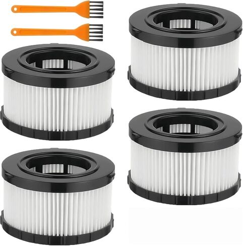 2-Pack DC5151H HEPA Filters for DEWALT DC515 DCV517 Wet/Dry Vacuums | Helps capture fine dust and debris to support cleaner airflow and dependable vacuum performance during wet or dry cleanup. in Saudi Arabia