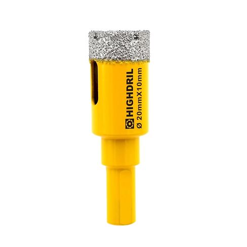 HIGHDRIL 5Pcs 1/4" Diamond Core Drill Bit for Marble Porcelain Tile | Diameter 6mm 1/4" with Triangle Shank Vacuum Brazed Hole Saw for Concrete Marble Glass Porcelain Tile Masonry Brick in Kuwait