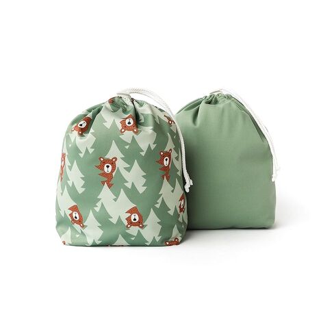Esembly Day Bag, Wet & Dry Storage - Aloe | Reusable Wet & Dry Bag with Dual Compartments for Cloth Diapers, Swimsuits & Travel, Made from Recycled Fabric in Saudi Arabia