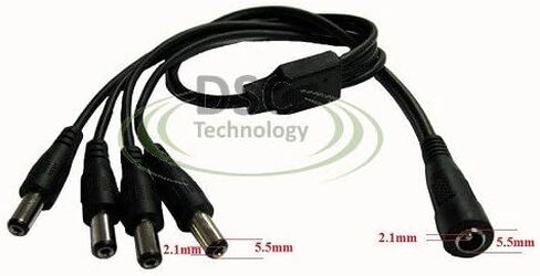 DSC-SWP5A12-4P, CCTV Surveillance 12V 5A 1 To 4 Power Adapter Splitter Power Supply by DIYSecuritycameraworld in Kuwait