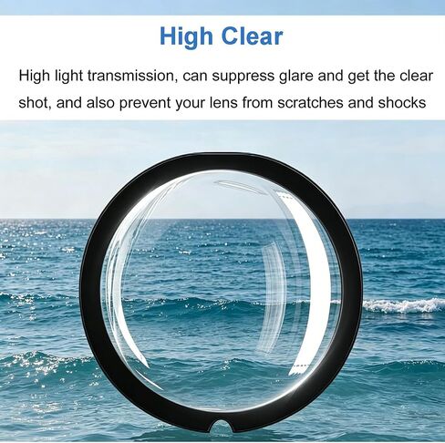 Lens Guards for Insta360 One X2, Dual Sticky Lens Protector Case PC Protective Lens Cover Action Camera Accessories [X2] in Saudi Arabia