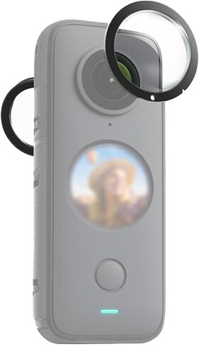 Lens Guards for Insta360 One X2, Dual Sticky Lens Protector Case PC Protective Lens Cover Action Camera Accessories [X2] in Saudi Arabia