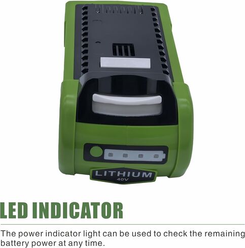 GHU 40V 2.0Ah Battery Replacement for Greenworks G-MAX Power Tools 20202 20302 25312 25322, Compatible with 29462 29252 22262 20642 22272 27062 21242 in Saudi Arabia