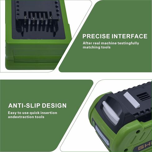 GHU 40V 2.0Ah Battery Replacement for Greenworks G-MAX Power Tools 20202 20302 25312 25322, Compatible with 29462 29252 22262 20642 22272 27062 21242 in Saudi Arabia