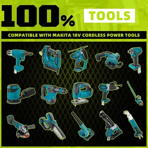 VANON 5.0Ah Replacement for Makita 18V Battery BL1860B, 2 Pack | Compatible with Makita BL1830 BL1815 BL1835 BL1840 BL1845 BL1860, Compatible with Makita 18V Power Tools and Chargers in Saudi Arabia