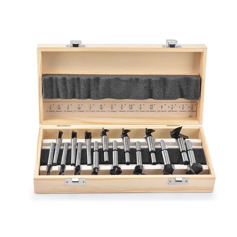 Mollom 16Pcs Carbide Forstner Drill Bit Set (6.3-43mm) | YG8 Carbide Steel Thickened Blades, Hinge Cutter Tool Kits, For Wood, Plastic, Plywood, Woodworking in Saudi Arabia