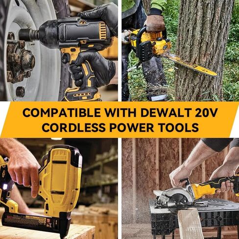2Packs 8.0Ah 20V Replacement for Dewalt 20V MAX Battery | Compatible with Dewalt 20V Battery DCB200 DCB204 DCB206 DCB201 DCB203 DCB181 DCB180 in Saudi Arabia