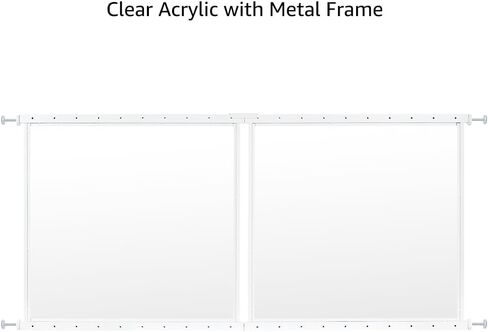 beeNbkks Clear Pet Window Guard, 29" Tall Acrylic Safety Barrier | No-Drill Pressure Mounted Transparent Window Barrier Fits 32"-62" Wide Openings, Safe Sunbathing Spot for Cats and Dogs in Saudi Arabia