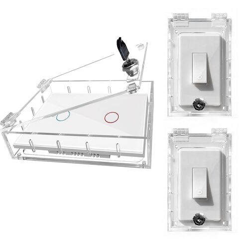 Smart Home Switch Cover,Baby Proof Light Outlet Covers,Child Safety Switch Plate Guard,Wall Plug Box,Kids Electrical Protector Box Fits All Outlet 4.95" H X 3.35" W X 1.77" D or Smaller in Saudi Arabia