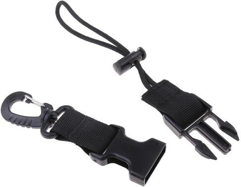 2X Scuba Diving Nylon Lanyard Strap Flashlight Camera Torch Quick Release Buckle Holder Swivel Snap Clip Hook Suitable for Underwater Diving in Saudi Arabia